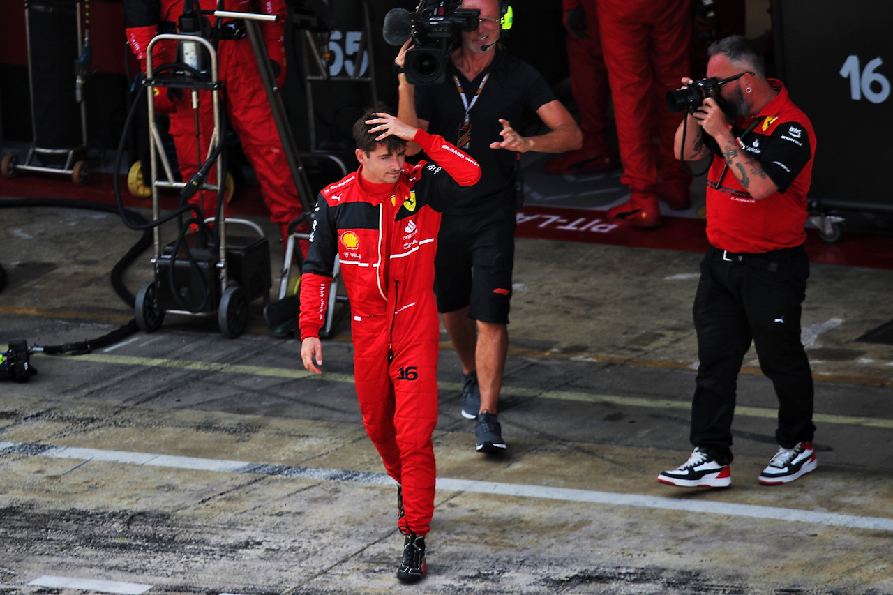 GP SPAGNA, Charles Leclerc (MON) Ferrari retired from the race.
22.05.2022. Formula 1 World Championship, Rd 6, Spanish Grand Prix, Barcelona, Spain, Gara Day.
 - www.xpbimages.com, EMail: requests@xpbimages.com © Copyright: Coates / XPB Images