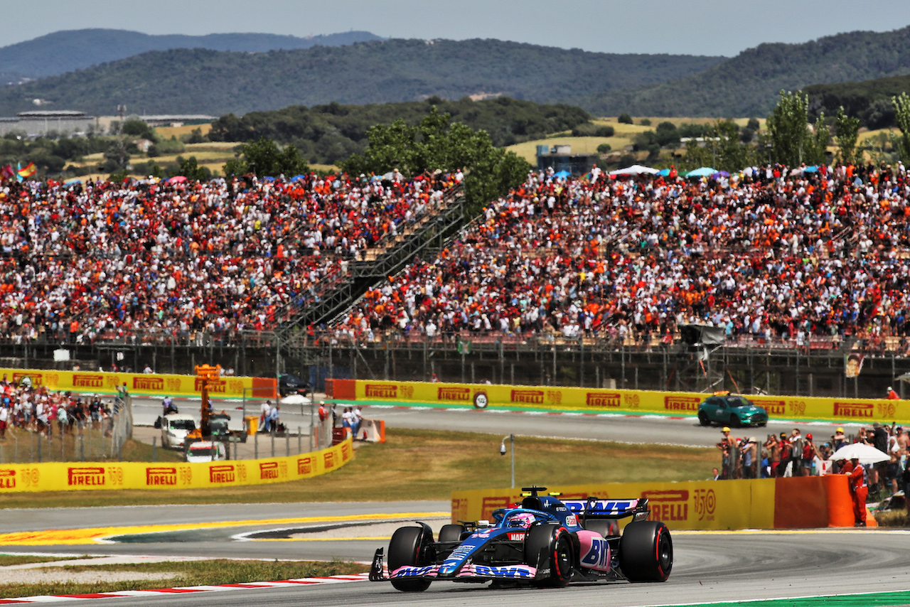 GP SPAGNA, Fernando Alonso (ESP) Alpine F1 Team A522.
22.05.2022. Formula 1 World Championship, Rd 6, Spanish Grand Prix, Barcelona, Spain, Gara Day.
 - www.xpbimages.com, EMail: requests@xpbimages.com © Copyright: Coates / XPB Images