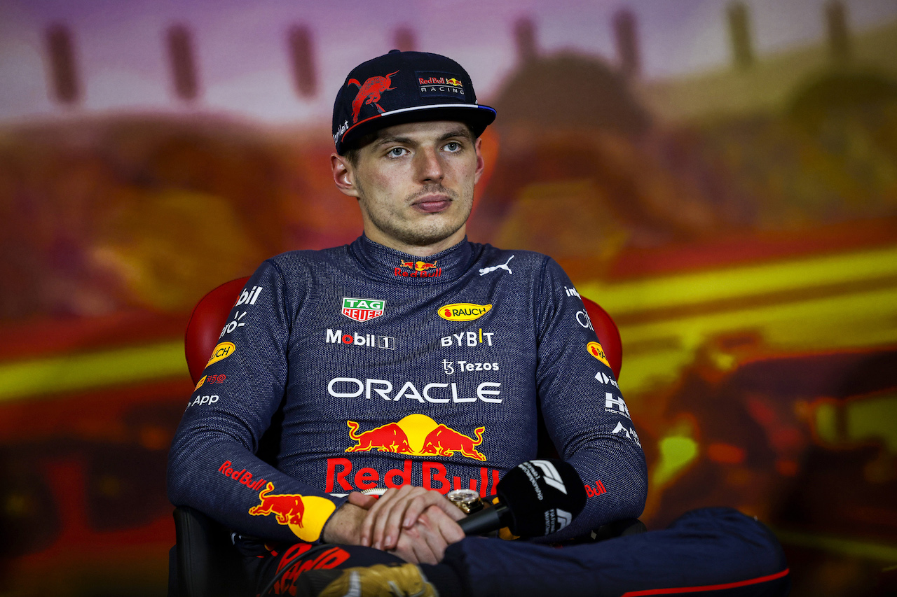 GP SPAGNA, Max Verstappen (NLD) Red Bull Racing in the post race FIA Press Conference.
22.05.2022. Formula 1 World Championship, Rd 6, Spanish Grand Prix, Barcelona, Spain, Gara Day.
- www.xpbimages.com, EMail: requests@xpbimages.com © Copyright: XPB Images