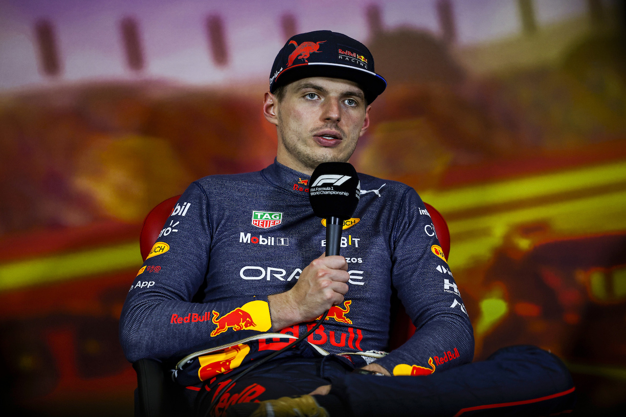 GP SPAGNA, Max Verstappen (NLD) Red Bull Racing in the post race FIA Press Conference.
22.05.2022. Formula 1 World Championship, Rd 6, Spanish Grand Prix, Barcelona, Spain, Gara Day.
- www.xpbimages.com, EMail: requests@xpbimages.com © Copyright: XPB Images