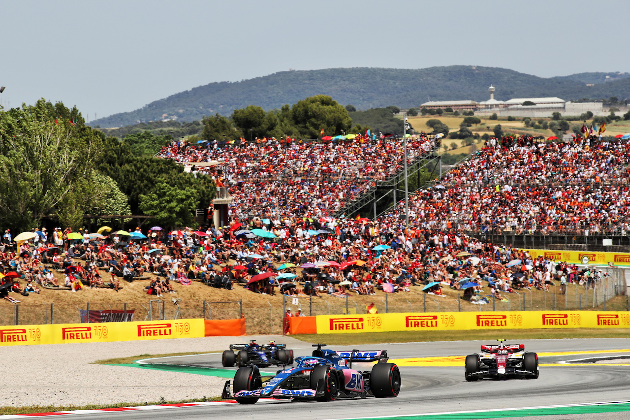 GP SPAGNA, Fernando Alonso (ESP) Alpine F1 Team A522.
22.05.2022. Formula 1 World Championship, Rd 6, Spanish Grand Prix, Barcelona, Spain, Gara Day.
 - www.xpbimages.com, EMail: requests@xpbimages.com © Copyright: Coates / XPB Images