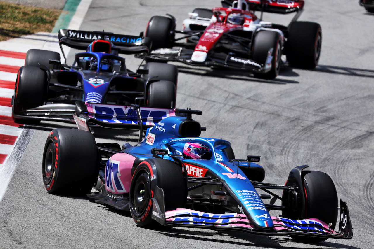 GP SPAGNA, Fernando Alonso (ESP) Alpine F1 Team A522.
22.05.2022. Formula 1 World Championship, Rd 6, Spanish Grand Prix, Barcelona, Spain, Gara Day.
- www.xpbimages.com, EMail: requests@xpbimages.com © Copyright: Bearne / XPB Images
