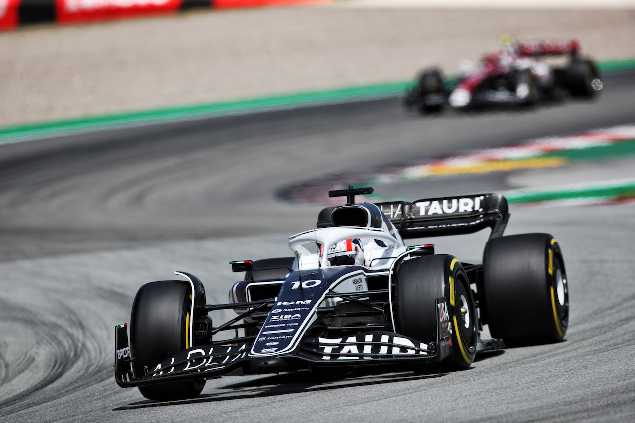 GP SPAGNA, Pierre Gasly (FRA) AlphaTauri AT03.
22.05.2022. Formula 1 World Championship, Rd 6, Spanish Grand Prix, Barcelona, Spain, Gara Day.
 - www.xpbimages.com, EMail: requests@xpbimages.com © Copyright: Coates / XPB Images