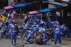 GP SPAGNA, Esteban Ocon (FRA) Alpine F1 Team A522 makes a pit stop.
22.05.2022. Formula 1 World Championship, Rd 6, Spanish Grand Prix, Barcelona, Spain, Gara Day.
 - www.xpbimages.com, EMail: requests@xpbimages.com © Copyright: Coates / XPB Images