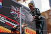 GP SPAGNA, George Russell (GBR) Mercedes AMG F1 celebrates his third position on the podium.
22.05.2022. Formula 1 World Championship, Rd 6, Spanish Grand Prix, Barcelona, Spain, Gara Day.
- www.xpbimages.com, EMail: requests@xpbimages.com © Copyright: Bearne / XPB Images