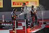 GP SPAGNA, The podium (L to R): Sergio Perez (MEX) Red Bull Racing, second; Max Verstappen (NLD) Red Bull Racing, vincitore; George Russell (GBR) Mercedes AMG F1, third.
22.05.2022. Formula 1 World Championship, Rd 6, Spanish Grand Prix, Barcelona, Spain, Gara Day.
 - www.xpbimages.com, EMail: requests@xpbimages.com © Copyright: Coates / XPB Images