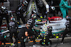 GP SPAGNA, George Russell (GBR) Mercedes AMG F1 W13 makes a pit stop.
22.05.2022. Formula 1 World Championship, Rd 6, Spanish Grand Prix, Barcelona, Spain, Gara Day.
 - www.xpbimages.com, EMail: requests@xpbimages.com © Copyright: Coates / XPB Images