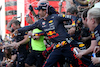GP SPAGNA, Sergio Perez (MEX) Red Bull Racing at the post race team 1-2 celebration.
22.05.2022. Formula 1 World Championship, Rd 6, Spanish Grand Prix, Barcelona, Spain, Gara Day.
 - www.xpbimages.com, EMail: requests@xpbimages.com © Copyright: Coates / XPB Images