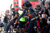 GP SPAGNA, Sergio Perez (MEX) Red Bull Racing at the post race team 1-2 celebration.
22.05.2022. Formula 1 World Championship, Rd 6, Spanish Grand Prix, Barcelona, Spain, Gara Day.
 - www.xpbimages.com, EMail: requests@xpbimages.com © Copyright: Coates / XPB Images