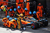 GP SPAGNA, Daniel Ricciardo (AUS) McLaren MCL36 makes a pit stop.
22.05.2022. Formula 1 World Championship, Rd 6, Spanish Grand Prix, Barcelona, Spain, Gara Day.
 - www.xpbimages.com, EMail: requests@xpbimages.com © Copyright: Coates / XPB Images