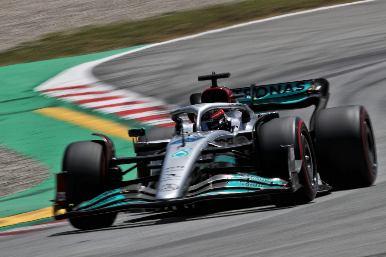 GP SPAGNA, George Russell (GBR) Mercedes AMG F1 W13.
21.05.2022. Formula 1 World Championship, Rd 6, Spanish Grand Prix, Barcelona, Spain, Qualifiche Day.
 - www.xpbimages.com, EMail: requests@xpbimages.com © Copyright: Coates / XPB Images