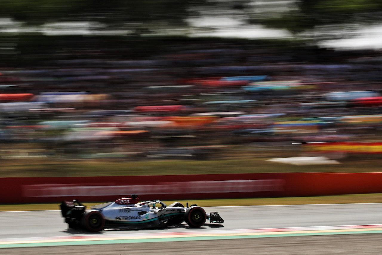 GP SPAGNA, George Russell (GBR) Mercedes AMG F1 W13.
21.05.2022. Formula 1 World Championship, Rd 6, Spanish Grand Prix, Barcelona, Spain, Qualifiche Day.
 - www.xpbimages.com, EMail: requests@xpbimages.com © Copyright: Coates / XPB Images