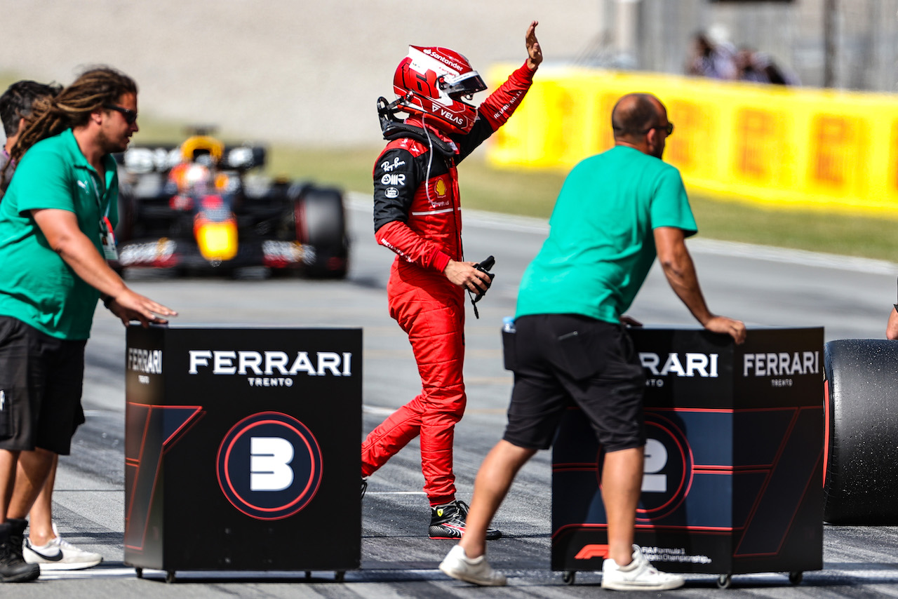 GP SPAGNA, Charles Leclerc (FRA), Ferrari 
21.05.2022. Formula 1 World Championship, Rd 6, Spanish Grand Prix, Barcelona, Spain, Qualifiche Day.
- www.xpbimages.com, EMail: requests@xpbimages.com ¬© Copyright: Charniaux / XPB Images
