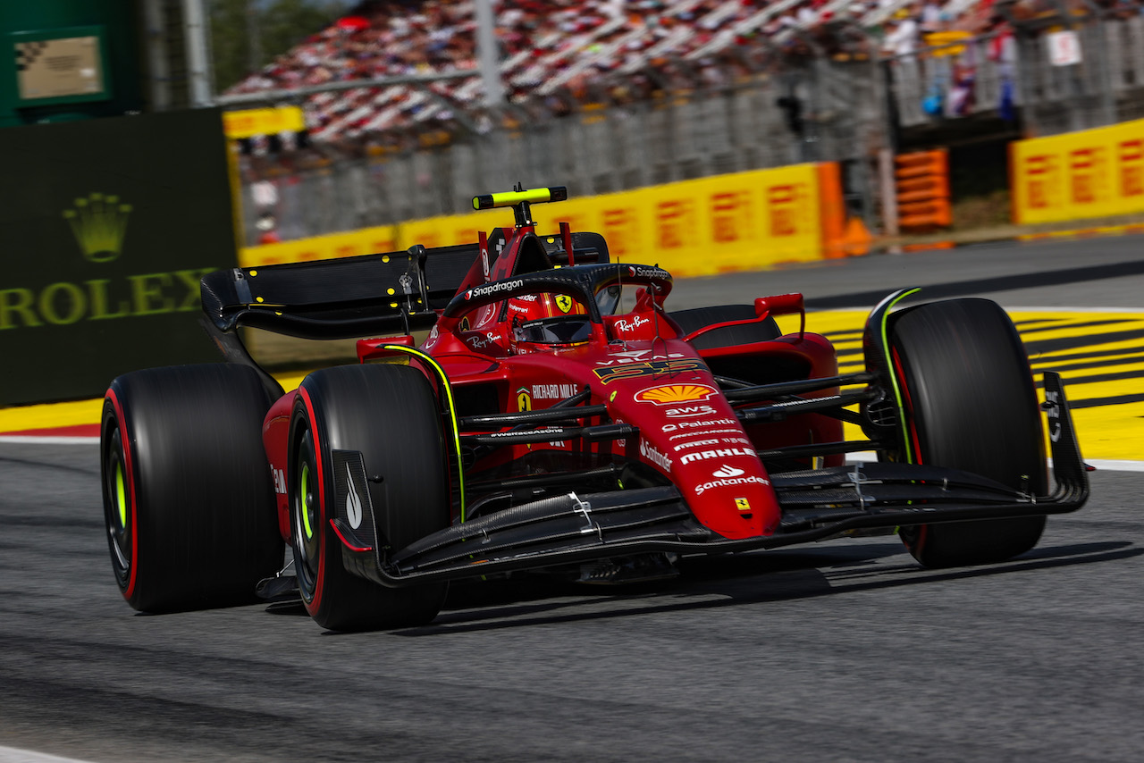 GP SPAGNA, Carlos Sainz Jr (ESP), Ferrari 
21.05.2022. Formula 1 World Championship, Rd 6, Spanish Grand Prix, Barcelona, Spain, Qualifiche Day.
- www.xpbimages.com, EMail: requests@xpbimages.com ¬© Copyright: Charniaux / XPB Images