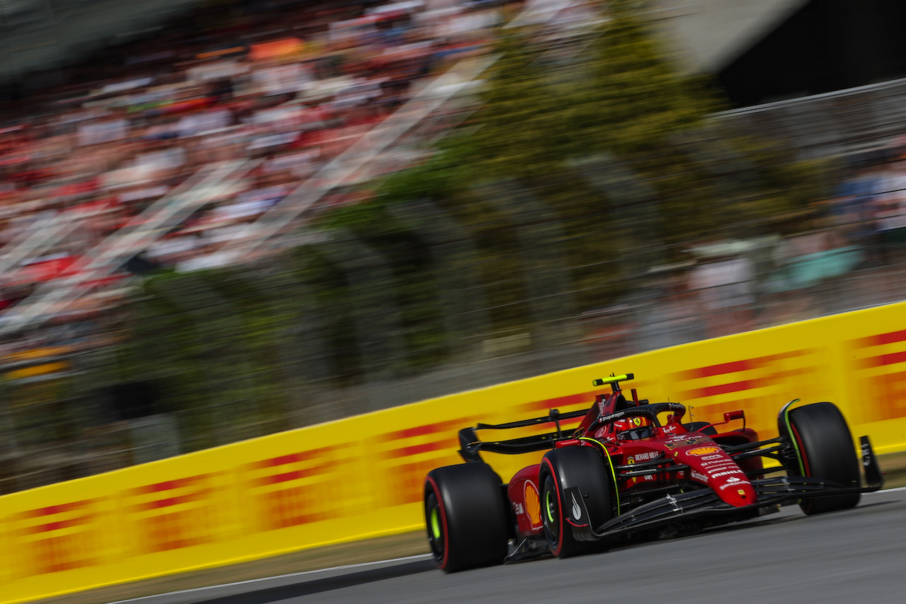 GP SPAGNA, Carlos Sainz Jr (ESP), Ferrari 
21.05.2022. Formula 1 World Championship, Rd 6, Spanish Grand Prix, Barcelona, Spain, Qualifiche Day.
- www.xpbimages.com, EMail: requests@xpbimages.com © Copyright: Charniaux / XPB Images