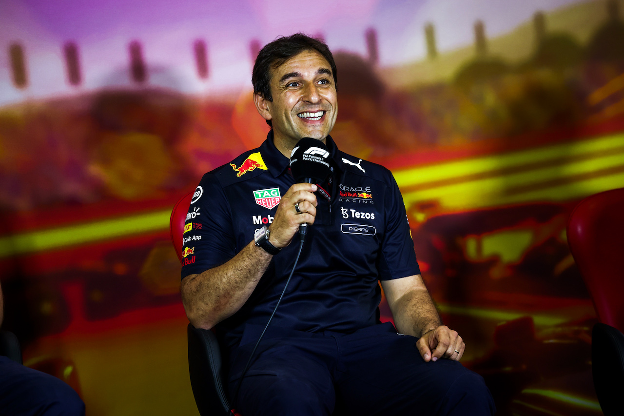 GP SPAGNA, Pierre Wache (FRA) Red Bull Racing Technical Director in the FIA Press Conference.
21.05.2022. Formula 1 World Championship, Rd 6, Spanish Grand Prix, Barcelona, Spain, Qualifiche Day.
- www.xpbimages.com, EMail: requests@xpbimages.com © Copyright: XPB Images