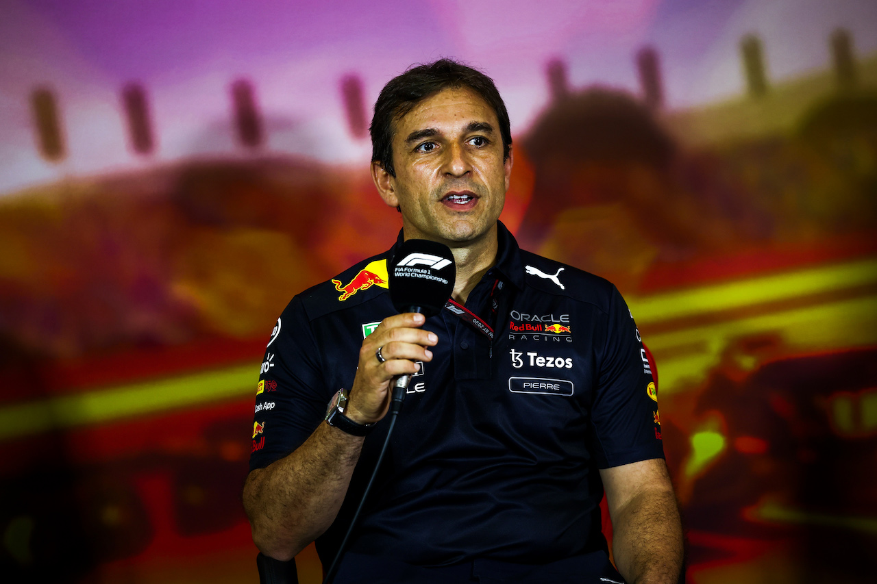 GP SPAGNA, Pierre Wache (FRA) Red Bull Racing Technical Director in the FIA Press Conference.
21.05.2022. Formula 1 World Championship, Rd 6, Spanish Grand Prix, Barcelona, Spain, Qualifiche Day.
- www.xpbimages.com, EMail: requests@xpbimages.com © Copyright: XPB Images