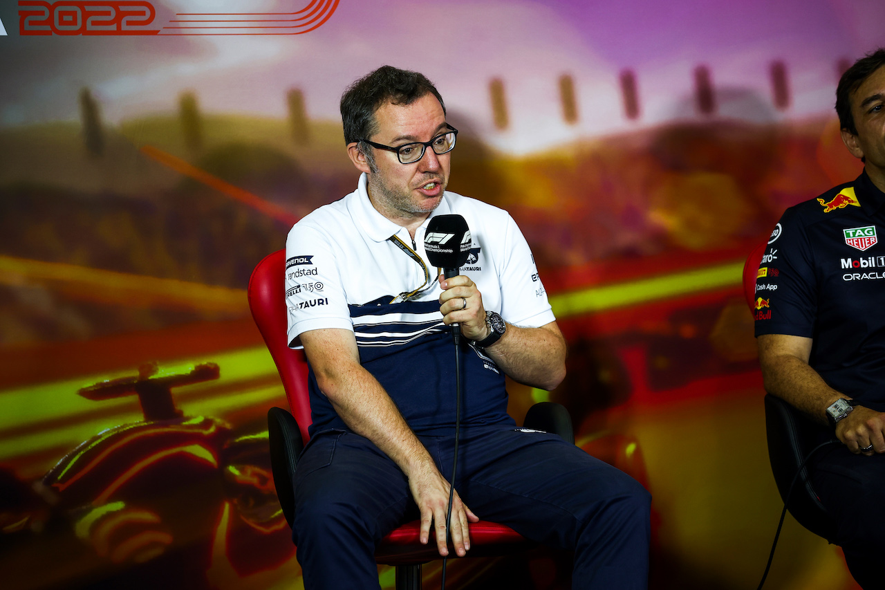 GP SPAGNA, Jody Egginton (GBR) AlphaTauri Technical Director in the FIA Press Conference.
21.05.2022. Formula 1 World Championship, Rd 6, Spanish Grand Prix, Barcelona, Spain, Qualifiche Day.
- www.xpbimages.com, EMail: requests@xpbimages.com © Copyright: XPB Images