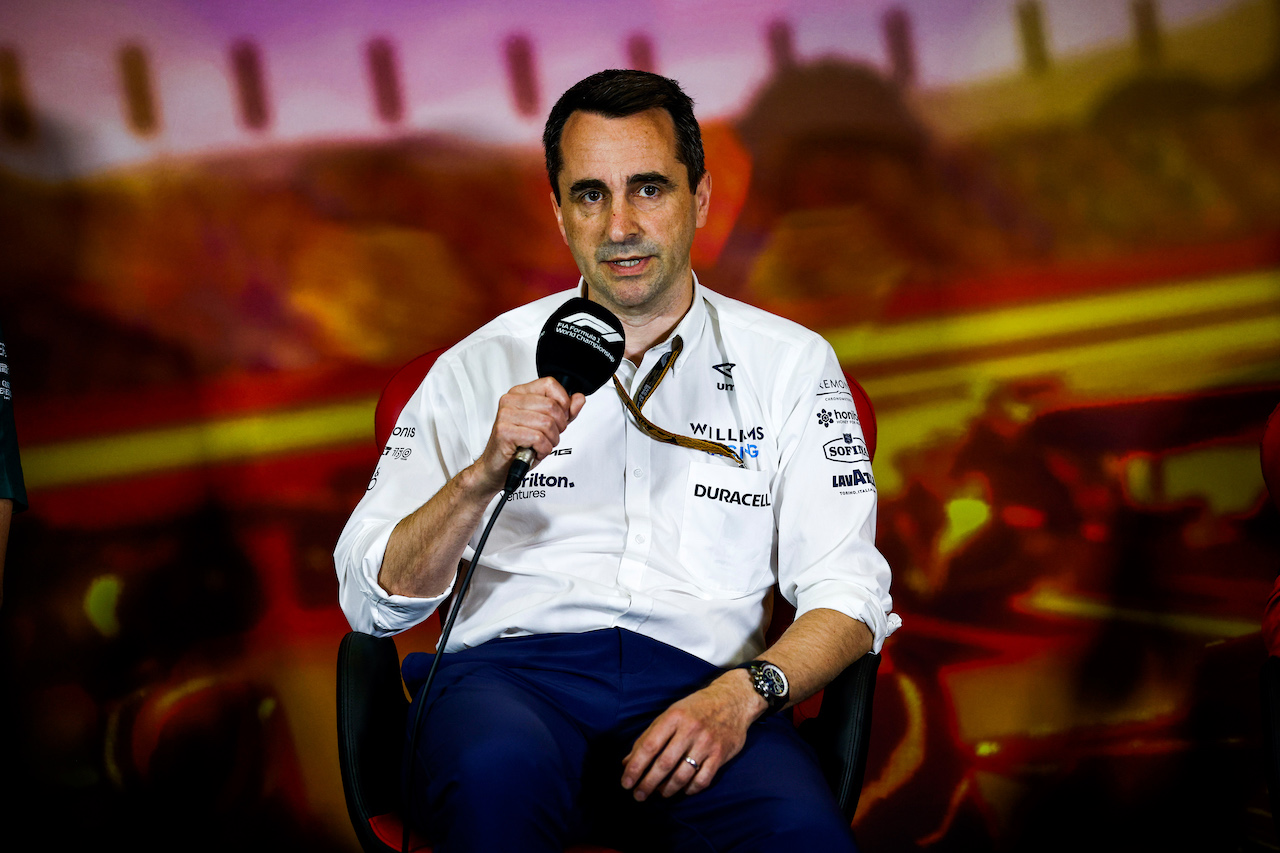 GP SPAGNA, Dave Robson (GBR) Williams Racing Head of Vehicle Performance in the FIA Press Conference.
21.05.2022. Formula 1 World Championship, Rd 6, Spanish Grand Prix, Barcelona, Spain, Qualifiche Day.
- www.xpbimages.com, EMail: requests@xpbimages.com © Copyright: XPB Images