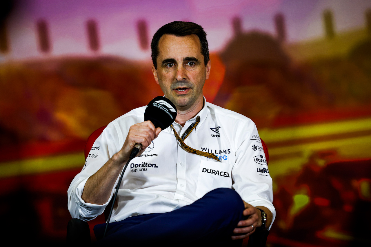 GP SPAGNA, Dave Robson (GBR) Williams Racing Head of Vehicle Performance in the FIA Press Conference.
21.05.2022. Formula 1 World Championship, Rd 6, Spanish Grand Prix, Barcelona, Spain, Qualifiche Day.
- www.xpbimages.com, EMail: requests@xpbimages.com © Copyright: XPB Images