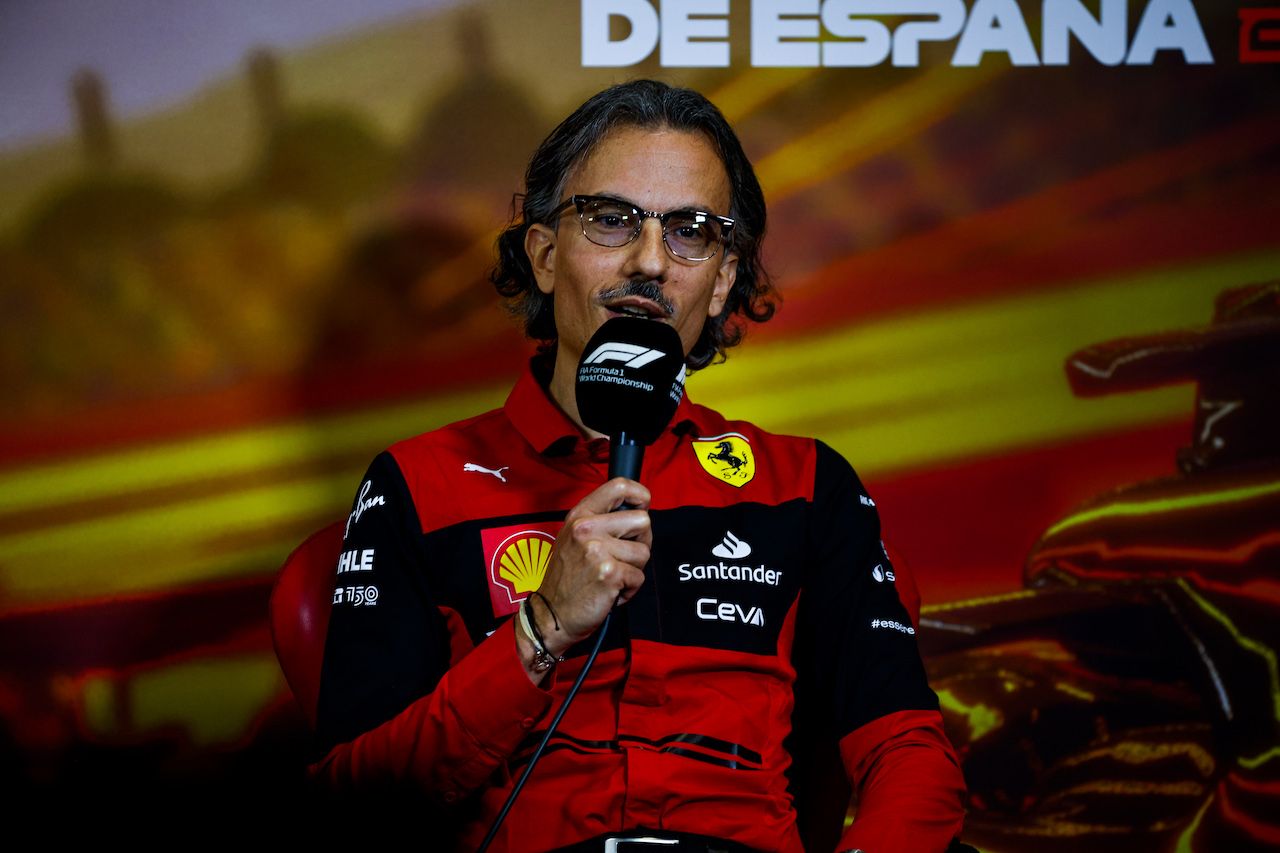 GP SPAGNA, Laurent Mekies (FRA) Ferrari Sporting Director in the FIA Press Conference.
21.05.2022. Formula 1 World Championship, Rd 6, Spanish Grand Prix, Barcelona, Spain, Qualifiche Day.
- www.xpbimages.com, EMail: requests@xpbimages.com © Copyright: XPB Images