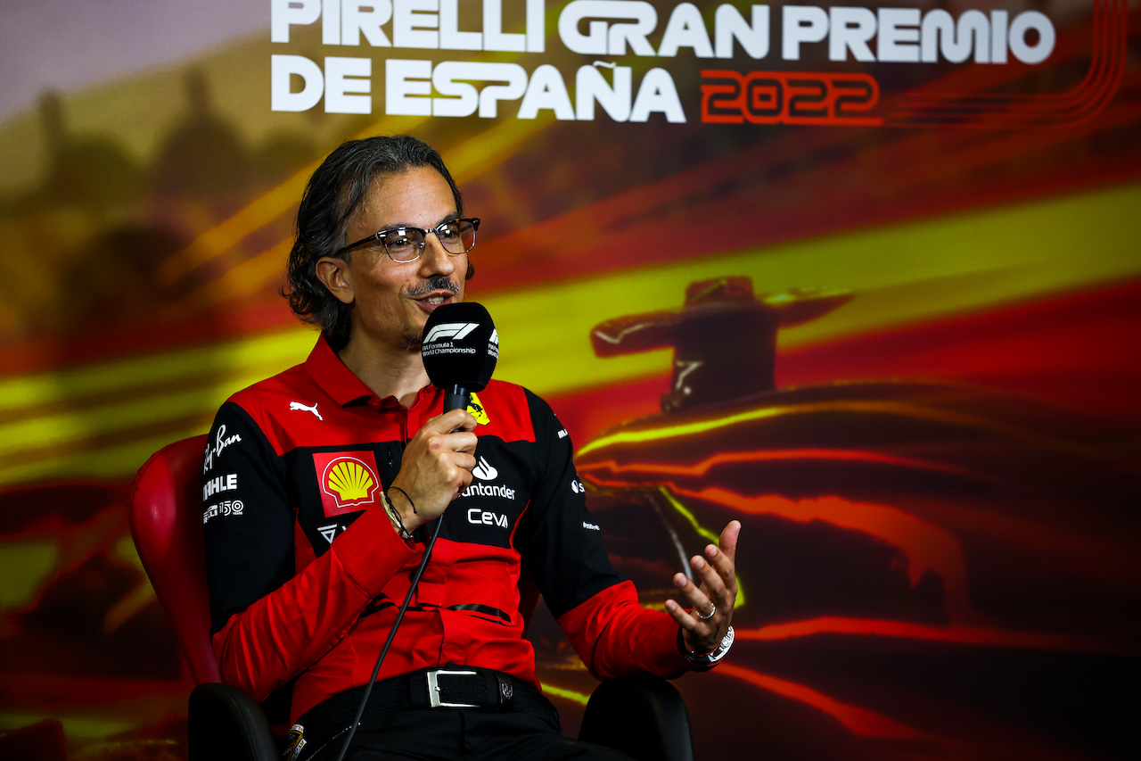 GP SPAGNA, Laurent Mekies (FRA) Ferrari Sporting Director in the FIA Press Conference.
21.05.2022. Formula 1 World Championship, Rd 6, Spanish Grand Prix, Barcelona, Spain, Qualifiche Day.
- www.xpbimages.com, EMail: requests@xpbimages.com © Copyright: XPB Images