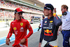 GP SPAGNA, (L to R): Pole sitter Charles Leclerc (MON) Ferrari in qualifying parc ferme with second placed Max Verstappen (NLD) Red Bull Racing.
21.05.2022. Formula 1 World Championship, Rd 6, Spanish Grand Prix, Barcelona, Spain, Qualifiche Day.
- www.xpbimages.com, EMail: requests@xpbimages.com © Copyright: Batchelor / XPB Images