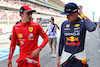 GP SPAGNA, (L to R): Pole sitter Charles Leclerc (MON) Ferrari in qualifying parc ferme with second placed Max Verstappen (NLD) Red Bull Racing.
21.05.2022. Formula 1 World Championship, Rd 6, Spanish Grand Prix, Barcelona, Spain, Qualifiche Day.
- www.xpbimages.com, EMail: requests@xpbimages.com © Copyright: Batchelor / XPB Images