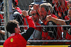 GP SPAGNA, Charles Leclerc (MON) Ferrari celebrates his pole position in qualifying parc ferme.
21.05.2022. Formula 1 World Championship, Rd 6, Spanish Grand Prix, Barcelona, Spain, Qualifiche Day.
 - www.xpbimages.com, EMail: requests@xpbimages.com © Copyright: Coates / XPB Images