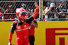 GP SPAGNA, Charles Leclerc (MON) Ferrari celebrates his pole position in qualifying parc ferme.
21.05.2022. Formula 1 World Championship, Rd 6, Spanish Grand Prix, Barcelona, Spain, Qualifiche Day.
 - www.xpbimages.com, EMail: requests@xpbimages.com © Copyright: Coates / XPB Images