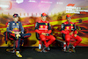 GP SPAGNA, (L to R): Max Verstappen (NLD) Red Bull Racing; Charles Leclerc (MON) Ferrari; e Carlos Sainz Jr (ESP) Ferrari, in the post qualifying FIA Press Conference.
21.05.2022. Formula 1 World Championship, Rd 6, Spanish Grand Prix, Barcelona, Spain, Qualifiche Day.
- www.xpbimages.com, EMail: requests@xpbimages.com © Copyright: XPB Images