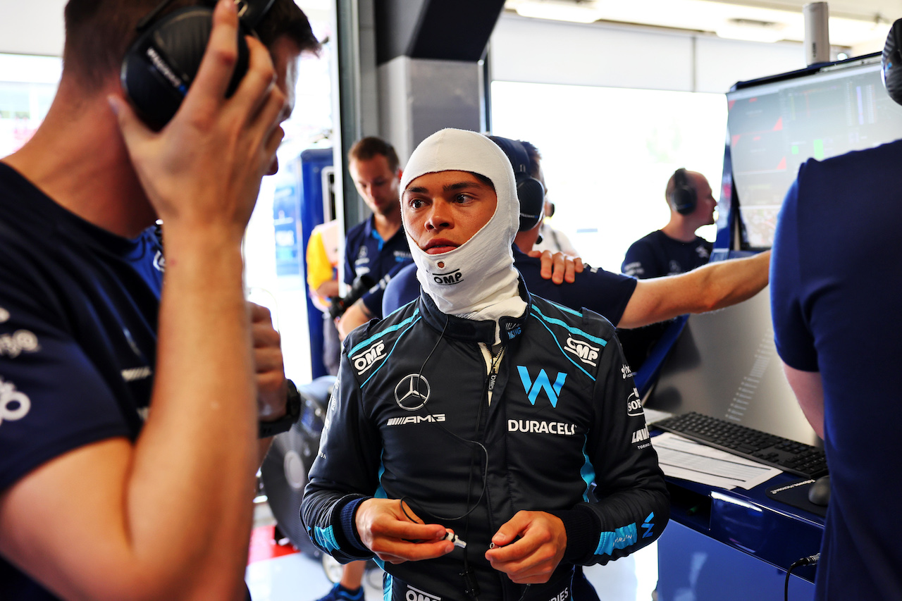 GP SPAGNA, Nyck de Vries (NLD) Williams Racing Test Driver.
20.05.2022 Formula 1 World Championship, Rd 6, Spanish Grand Prix, Barcelona, Spain, Practice Day.
- www.xpbimages.com, EMail: requests@xpbimages.com © Copyright: Batchelor / XPB Images