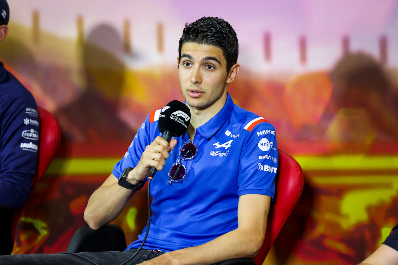 GP SPAGNA, Esteban Ocon (FRA) Alpine F1 Team in the FIA Press Conference.
20.05.2022 Formula 1 World Championship, Rd 6, Spanish Grand Prix, Barcelona, Spain, Practice Day.
- www.xpbimages.com, EMail: requests@xpbimages.com © Copyright: XPB Images