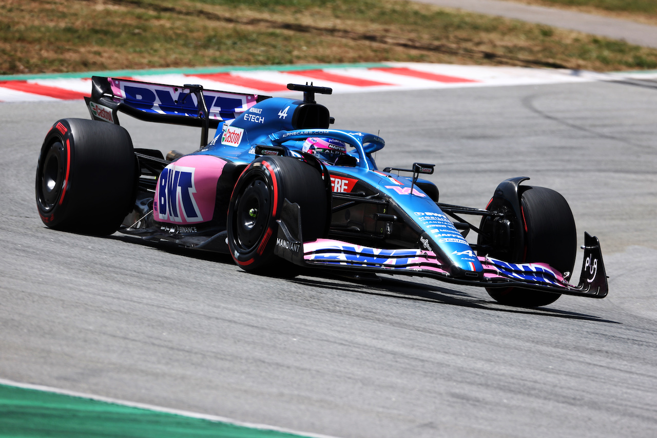 GP SPAGNA, Fernando Alonso (ESP) Alpine F1 Team A522.
20.05.2022 Formula 1 World Championship, Rd 6, Spanish Grand Prix, Barcelona, Spain, Practice Day.
- www.xpbimages.com, EMail: requests@xpbimages.com © Copyright: Charniaux / XPB Images