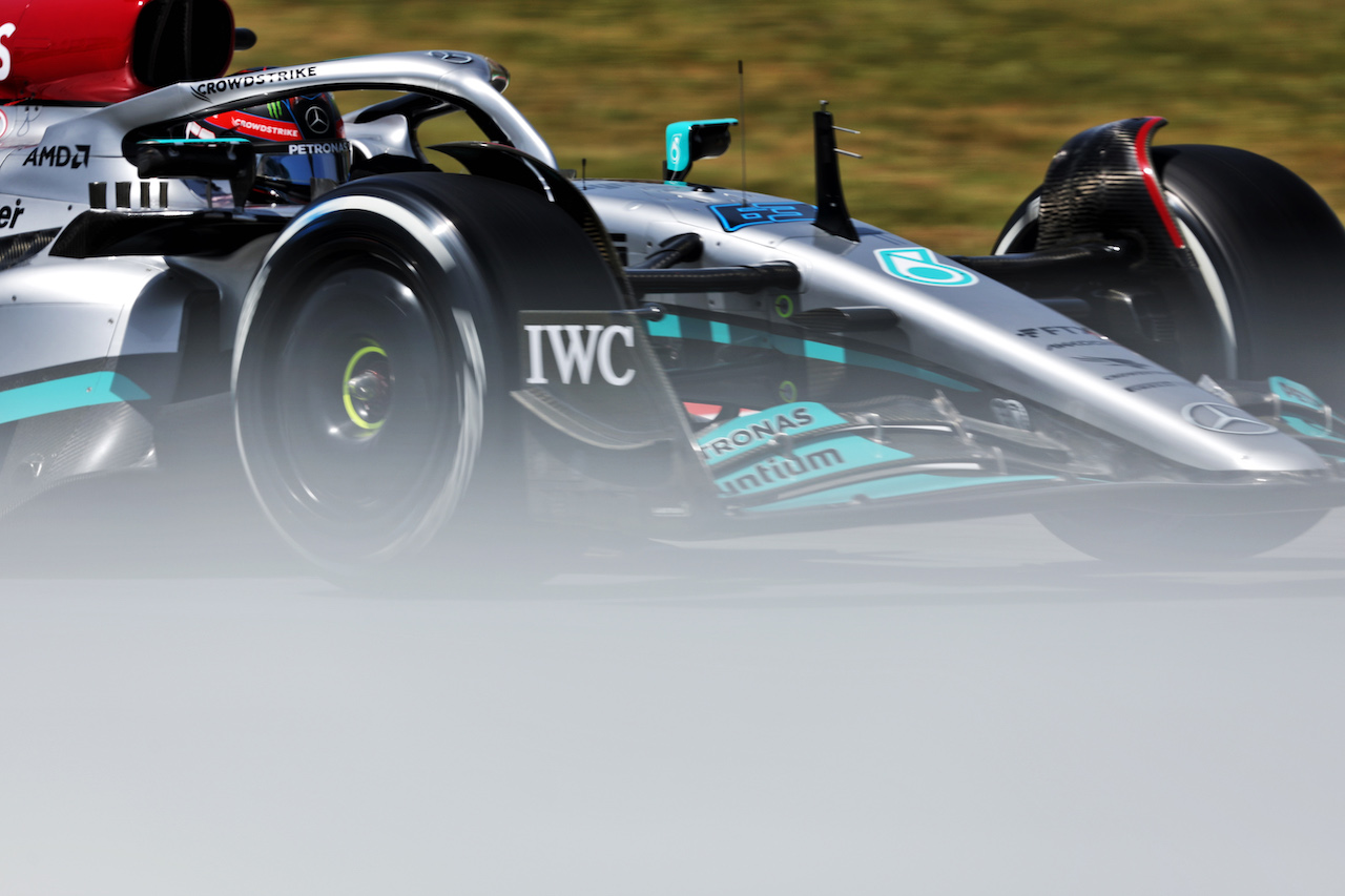 GP SPAGNA, George Russell (GBR) Mercedes AMG F1 W13.
20.05.2022 Formula 1 World Championship, Rd 6, Spanish Grand Prix, Barcelona, Spain, Practice Day.
- www.xpbimages.com, EMail: requests@xpbimages.com © Copyright: Bearne / XPB Images