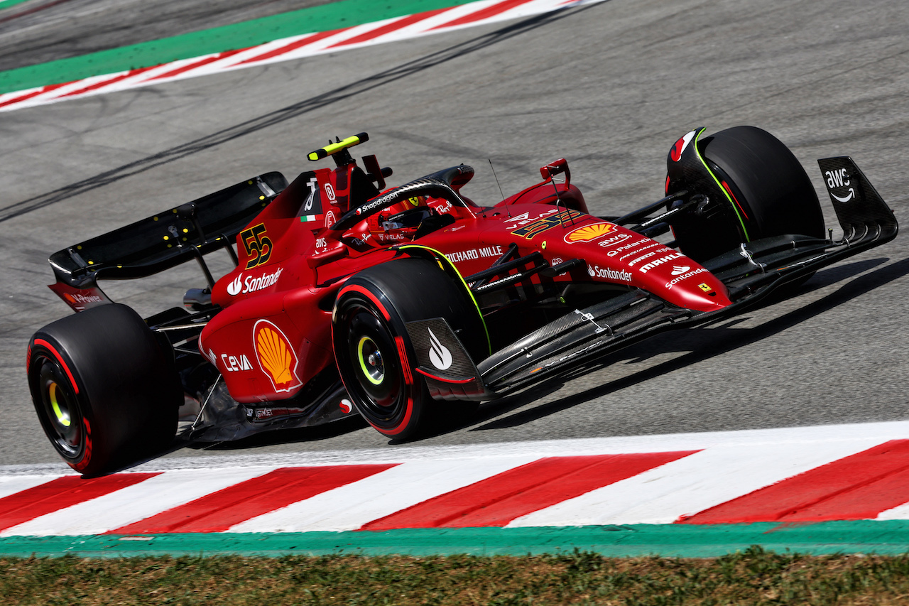GP SPAGNA, Carlos Sainz Jr (ESP) Ferrari F1-75.
20.05.2022 Formula 1 World Championship, Rd 6, Spanish Grand Prix, Barcelona, Spain, Practice Day.
- www.xpbimages.com, EMail: requests@xpbimages.com © Copyright: Batchelor / XPB Images