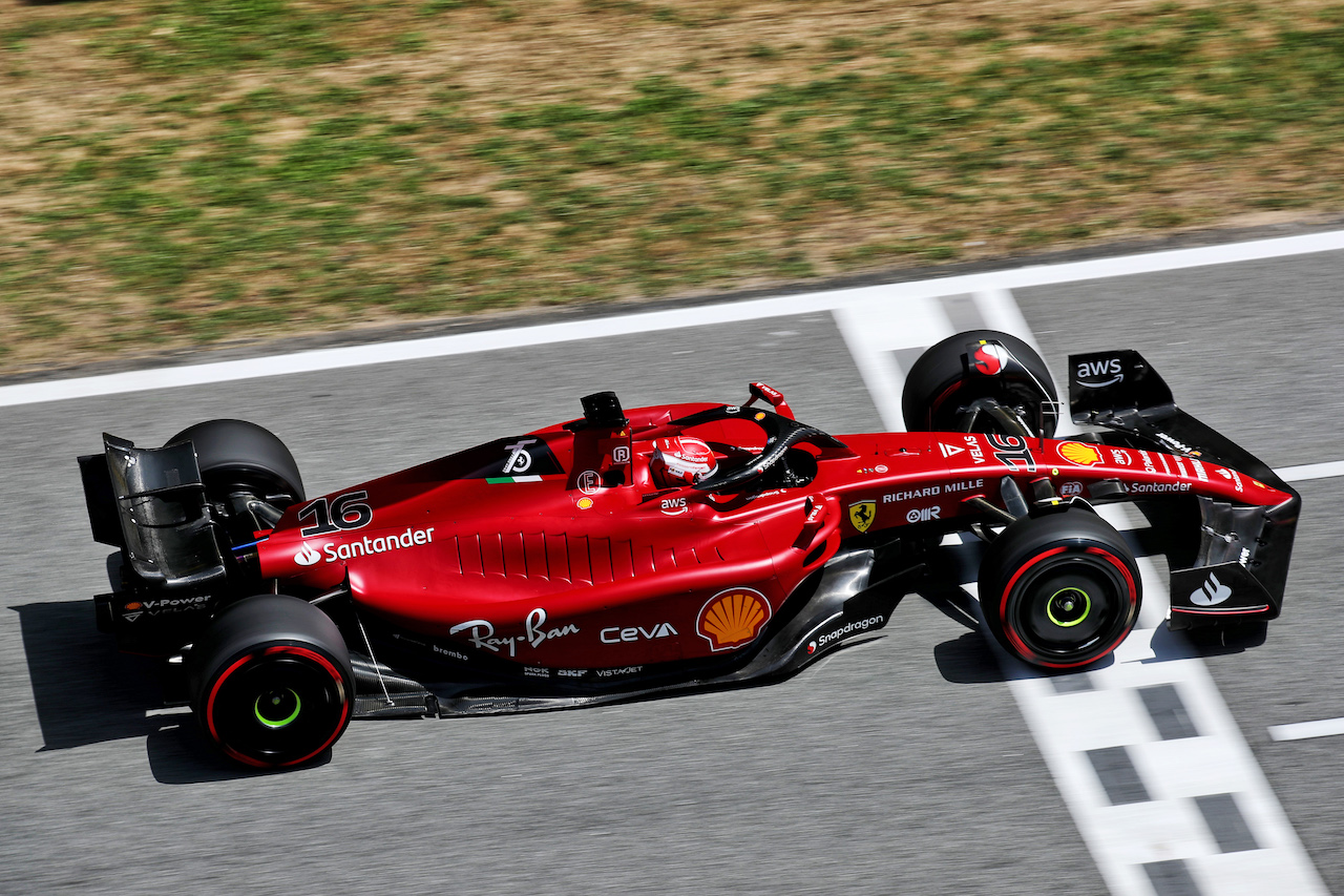 GP SPAGNA, Charles Leclerc (MON) Ferrari F1-75.
20.05.2022 Formula 1 World Championship, Rd 6, Spanish Grand Prix, Barcelona, Spain, Practice Day.
 - www.xpbimages.com, EMail: requests@xpbimages.com © Copyright: Coates / XPB Images