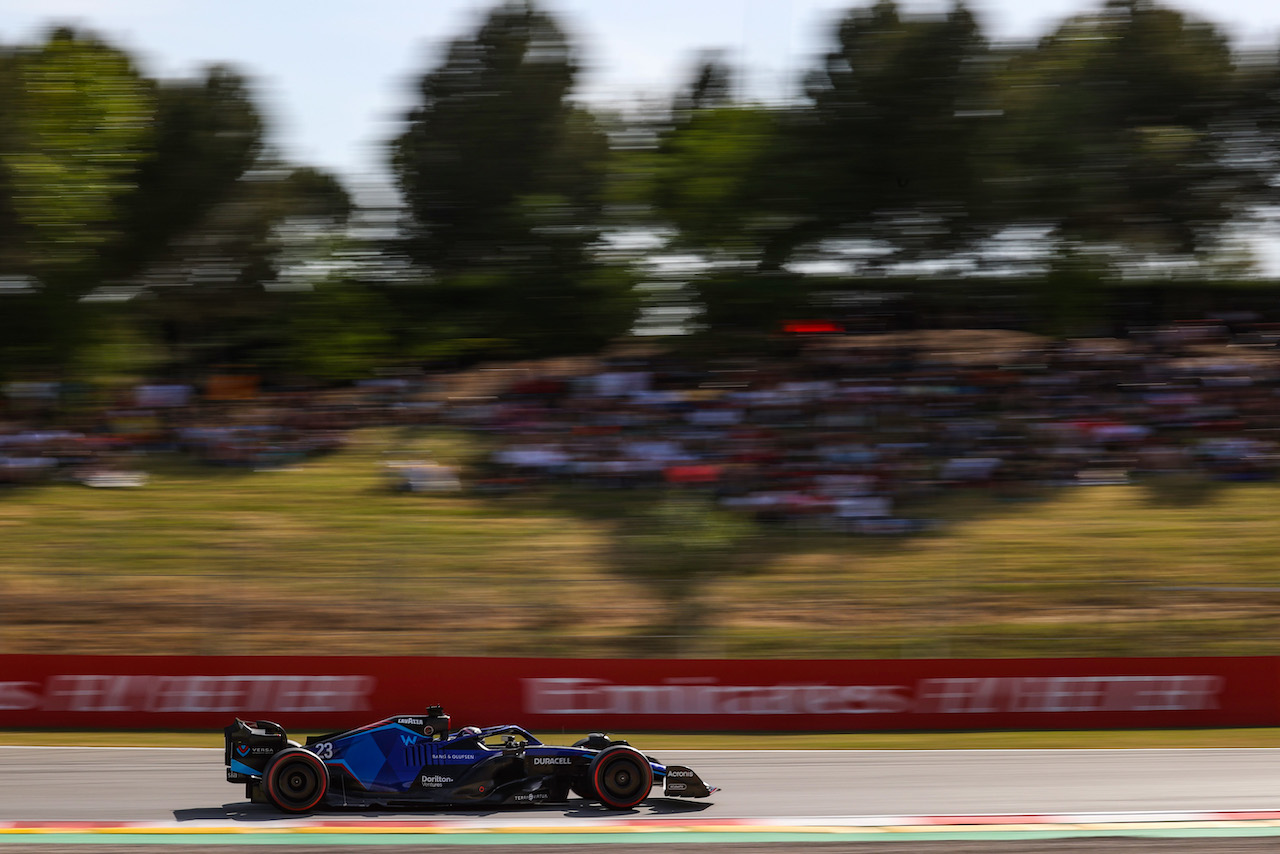 GP SPAGNA, Alex Albon (THA), Williams F1 Team 
20.05.2022 Formula 1 World Championship, Rd 6, Spanish Grand Prix, Barcelona, Spain, Practice Day.
- www.xpbimages.com, EMail: requests@xpbimages.com © Copyright: Charniaux / XPB Images