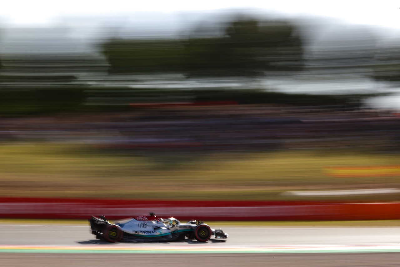 GP SPAGNA, George Russell (GBR), Mercedes AMG F1 
20.05.2022 Formula 1 World Championship, Rd 6, Spanish Grand Prix, Barcelona, Spain, Practice Day.
- www.xpbimages.com, EMail: requests@xpbimages.com ¬© Copyright: Charniaux / XPB Images