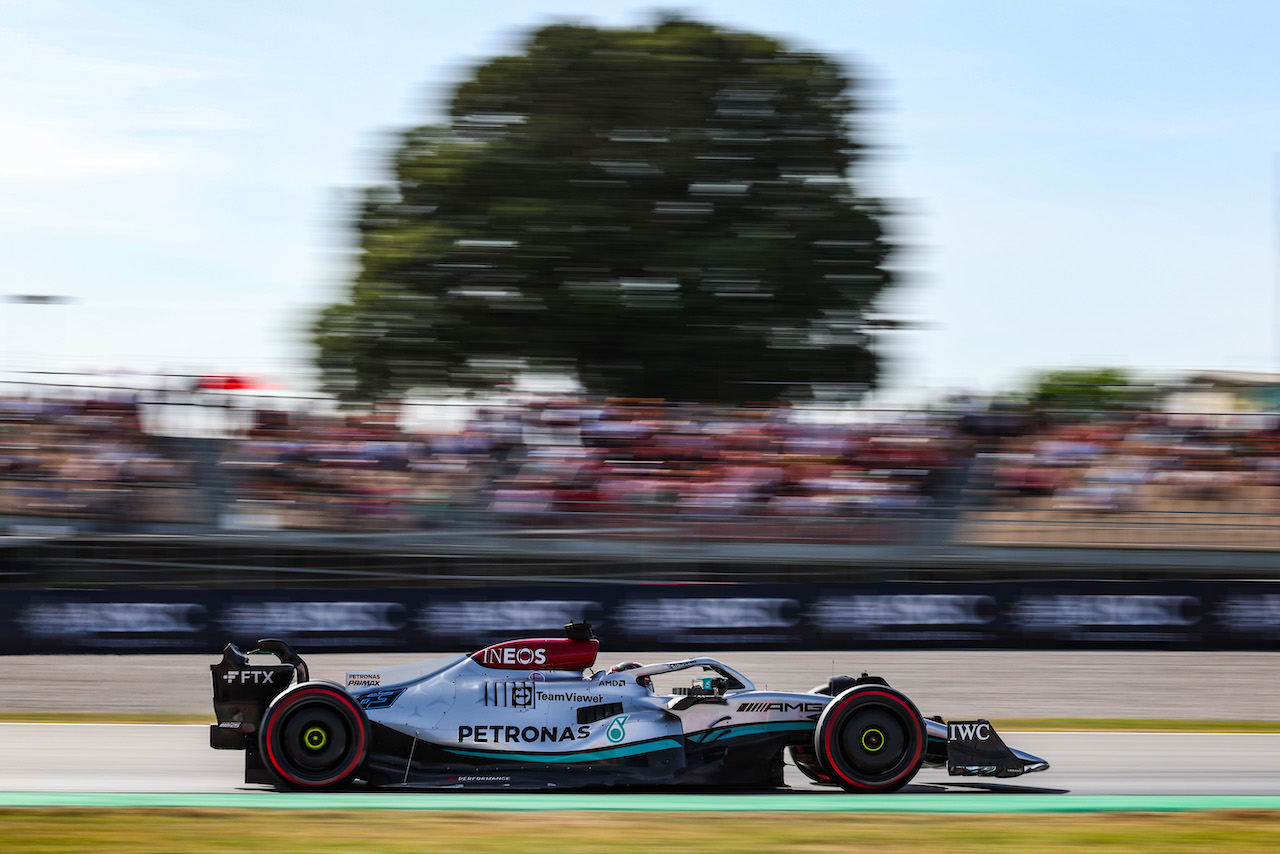 GP SPAGNA, George Russell (GBR), Mercedes AMG F1 
20.05.2022 Formula 1 World Championship, Rd 6, Spanish Grand Prix, Barcelona, Spain, Practice Day.
- www.xpbimages.com, EMail: requests@xpbimages.com © Copyright: Charniaux / XPB Images