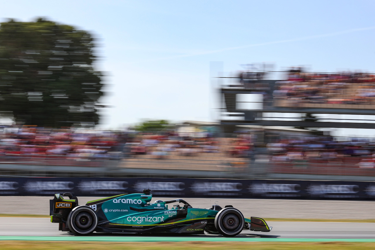 GP SPAGNA, Lance Stroll (CDN), Aston Martin F1 Team 
20.05.2022 Formula 1 World Championship, Rd 6, Spanish Grand Prix, Barcelona, Spain, Practice Day.
- www.xpbimages.com, EMail: requests@xpbimages.com ¬© Copyright: Charniaux / XPB Images