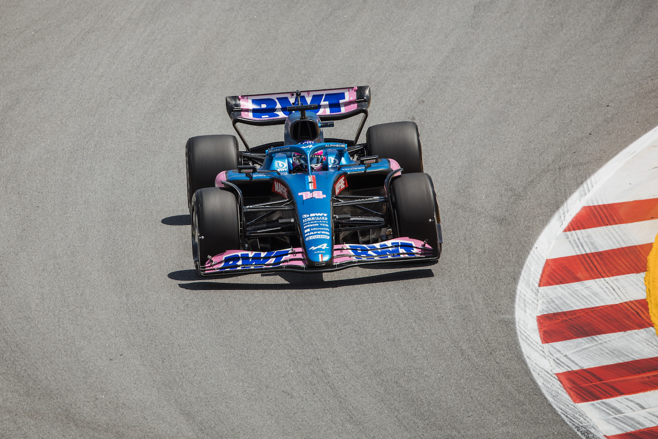 GP SPAGNA, Fernando Alonso (ESP) Alpine F1 Team A522.
20.05.2022 Formula 1 World Championship, Rd 6, Spanish Grand Prix, Barcelona, Spain, Practice Day.
- www.xpbimages.com, EMail: requests@xpbimages.com © Copyright: Bearne / XPB Images