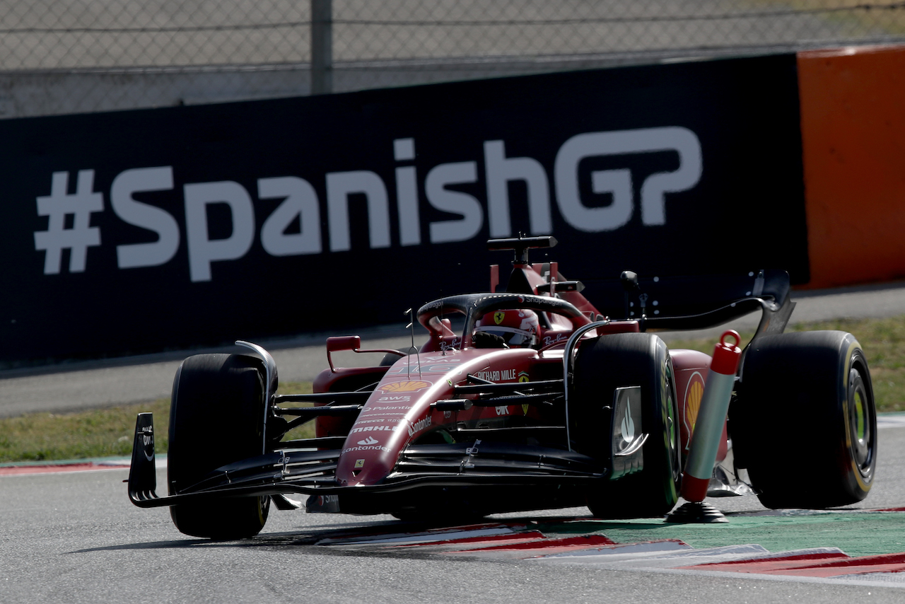 GP SPAGNA, Charles Leclerc (MON) Ferrari F1-75.
20.05.2022 Formula 1 World Championship, Rd 6, Spanish Grand Prix, Barcelona, Spain, Practice Day.
 - www.xpbimages.com, EMail: requests@xpbimages.com © Copyright: Coates / XPB Images