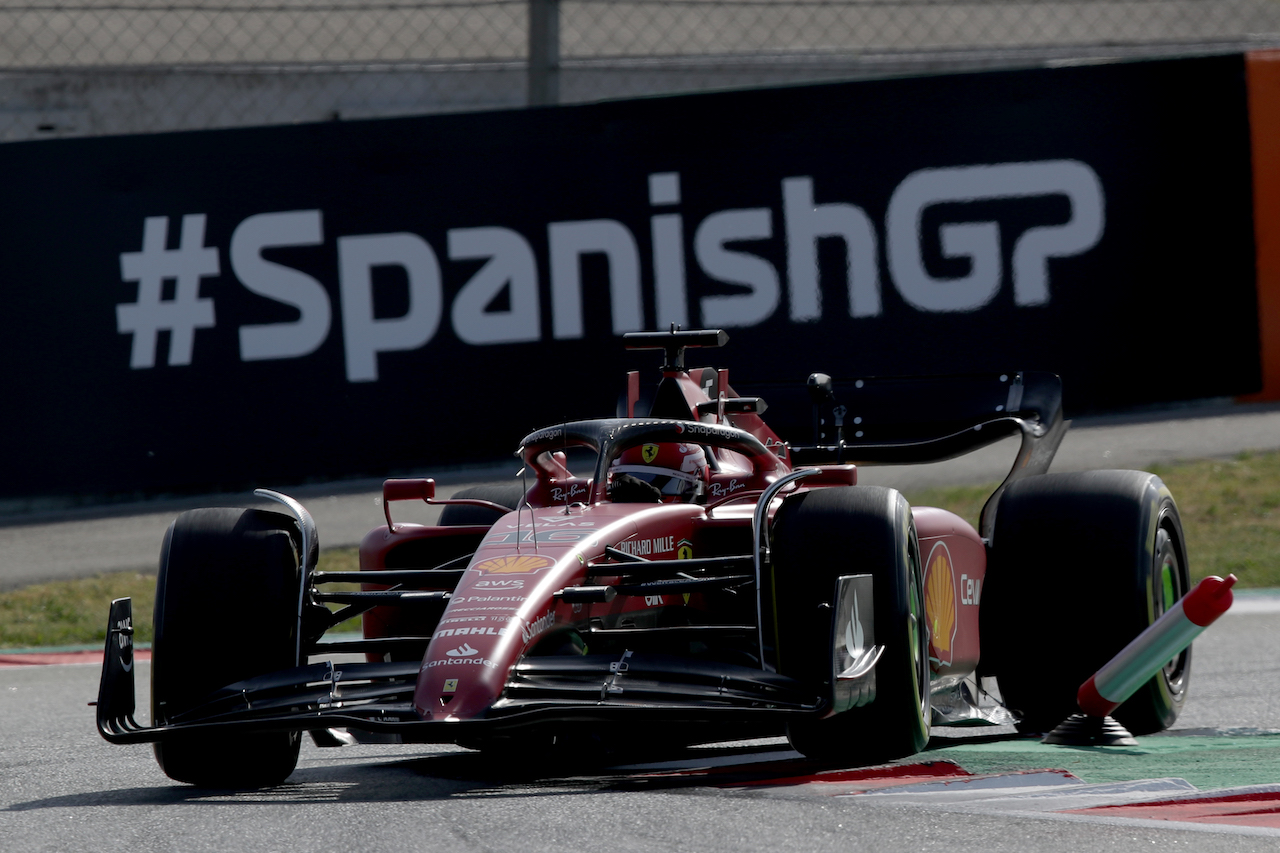 GP SPAGNA, Charles Leclerc (MON) Ferrari F1-75.
20.05.2022 Formula 1 World Championship, Rd 6, Spanish Grand Prix, Barcelona, Spain, Practice Day.
 - www.xpbimages.com, EMail: requests@xpbimages.com © Copyright: Coates / XPB Images