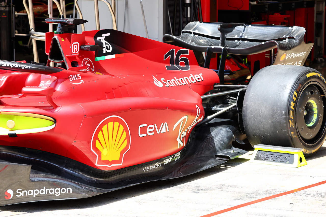 GP SPAGNA, Ferrari F1-75 floor detail.
20.05.2022 Formula 1 World Championship, Rd 6, Spanish Grand Prix, Barcelona, Spain, Practice Day.
- www.xpbimages.com, EMail: requests@xpbimages.com © Copyright: Batchelor / XPB Images