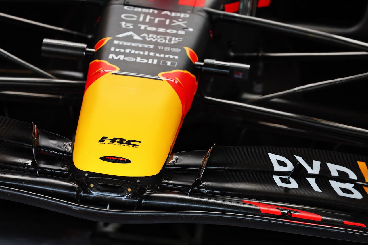 GP STATI UNITI, Red Bull Racing RB18 nosecone.
23.10.2022. Formula 1 World Championship, Rd 19, United States Grand Prix, Austin, Texas, USA, Gara Day.
- www.xpbimages.com, EMail: requests@xpbimages.com © Copyright: Batchelor / XPB Images