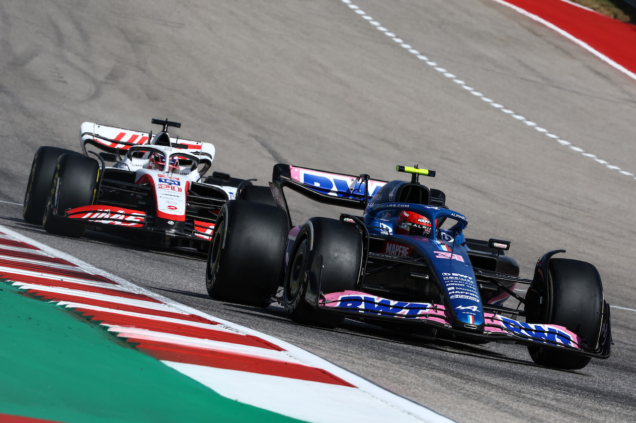 GP STATI UNITI, Esteban Ocon (FRA), Alpine F1 Team 
23.10.2022. Formula 1 World Championship, Rd 19, United States Grand Prix, Austin, Texas, USA, Gara Day.
- www.xpbimages.com, EMail: requests@xpbimages.com ¬© Copyright: Charniaux / XPB Images