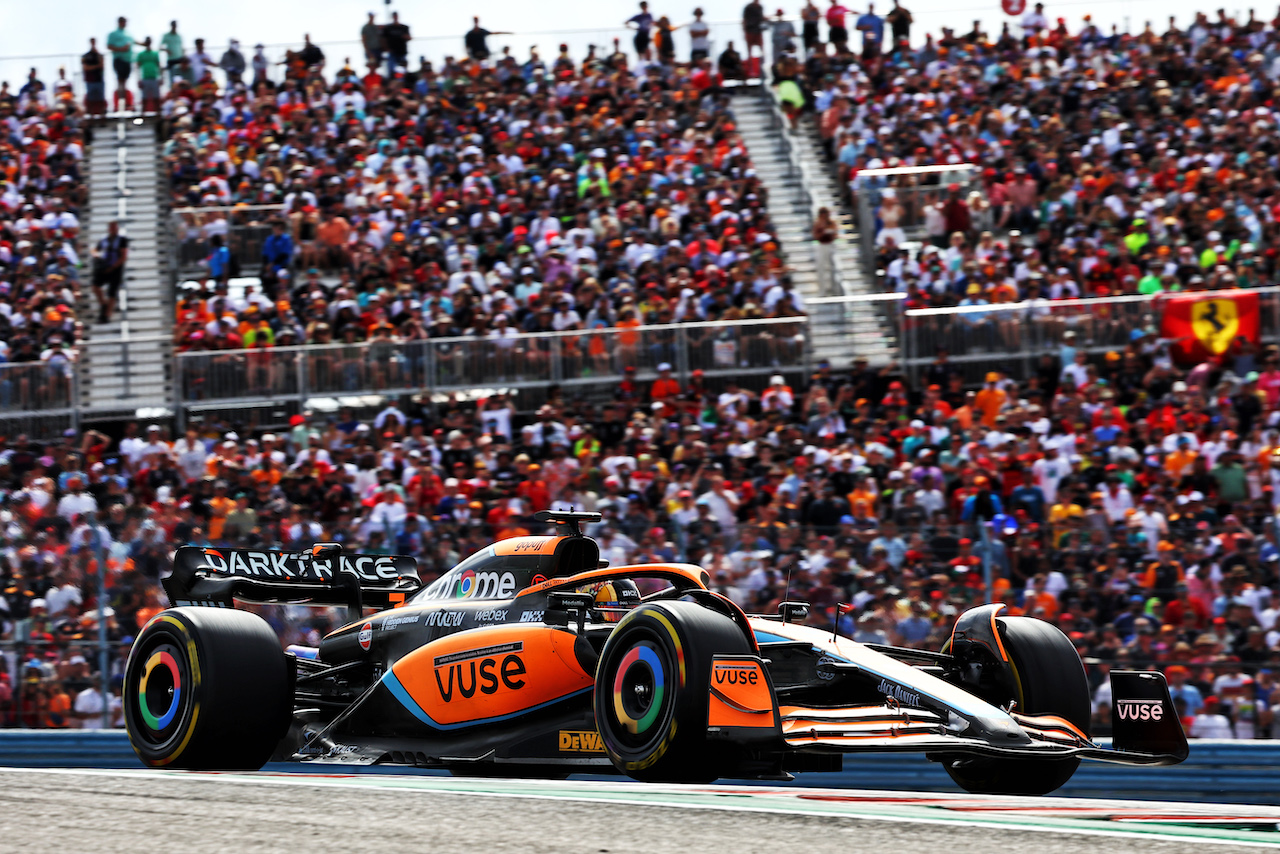 GP STATI UNITI, Daniel Ricciardo (AUS) McLaren MCL36.
23.10.2022. Formula 1 World Championship, Rd 19, United States Grand Prix, Austin, Texas, USA, Gara Day.
- www.xpbimages.com, EMail: requests@xpbimages.com © Copyright: Batchelor / XPB Images