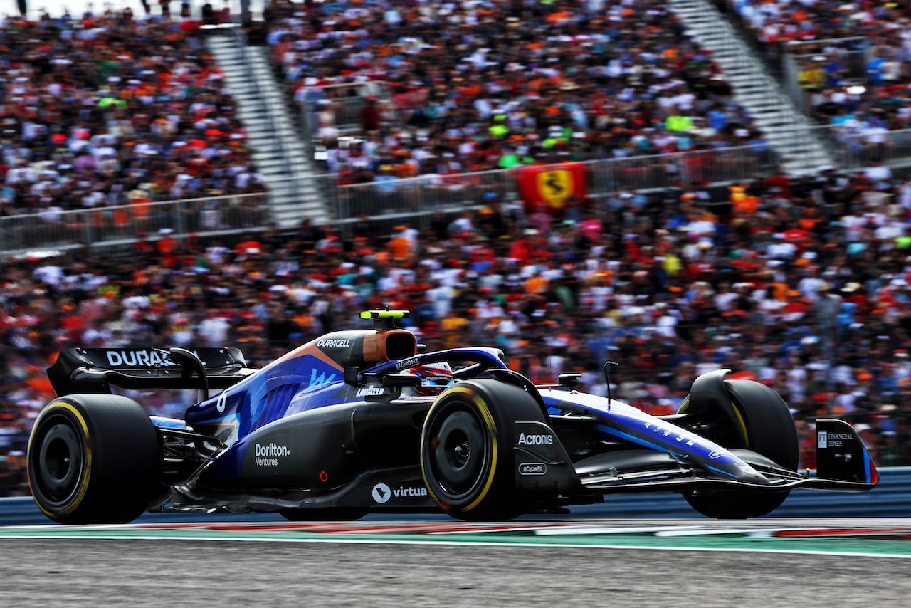 GP STATI UNITI, Nicholas Latifi (CDN) Williams Racing FW44.
23.10.2022. Formula 1 World Championship, Rd 19, United States Grand Prix, Austin, Texas, USA, Gara Day.
- www.xpbimages.com, EMail: requests@xpbimages.com © Copyright: Batchelor / XPB Images