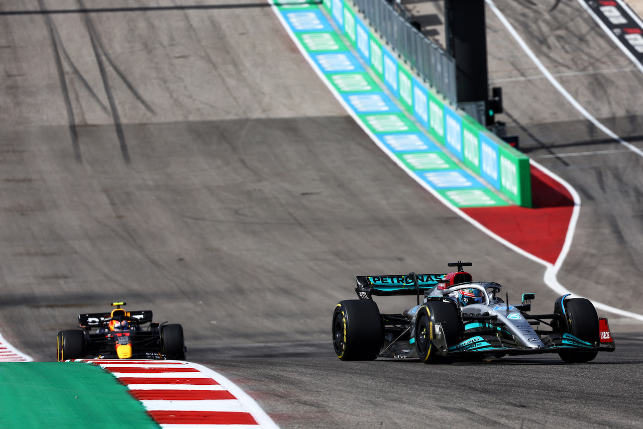GP STATI UNITI, George Russell (GBR) Mercedes AMG F1 W13.
23.10.2022. Formula 1 World Championship, Rd 19, United States Grand Prix, Austin, Texas, USA, Gara Day.
- www.xpbimages.com, EMail: requests@xpbimages.com © Copyright: Batchelor / XPB Images